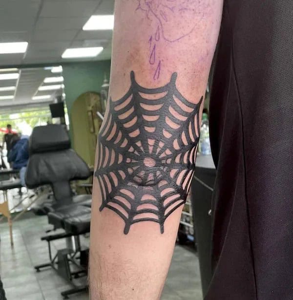 Spider Web Prison Tattoo