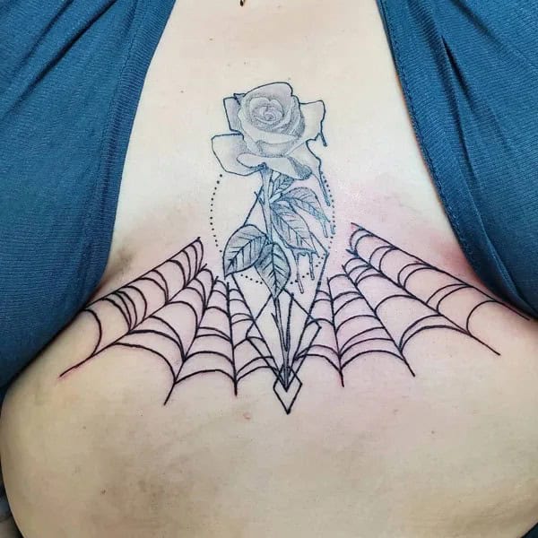 Spider Web Prison Tattoo