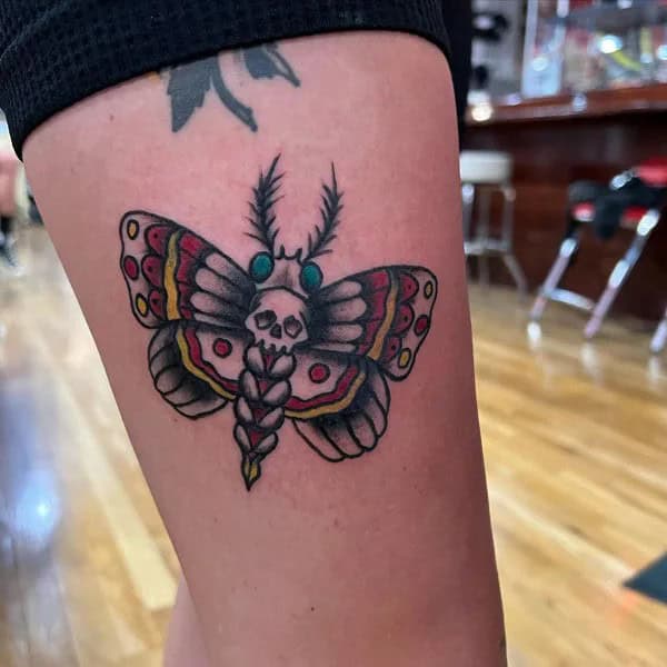 More Death Moth Tattoos That Can’t Be Ignored!