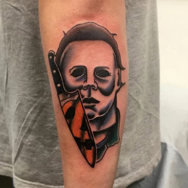 Michael Myers House Tattoo