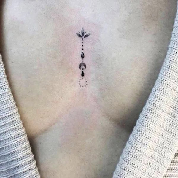 Small Sternum Tattoo