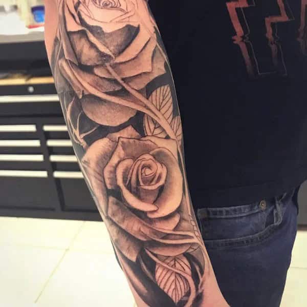 Rose Forearm Tattoo