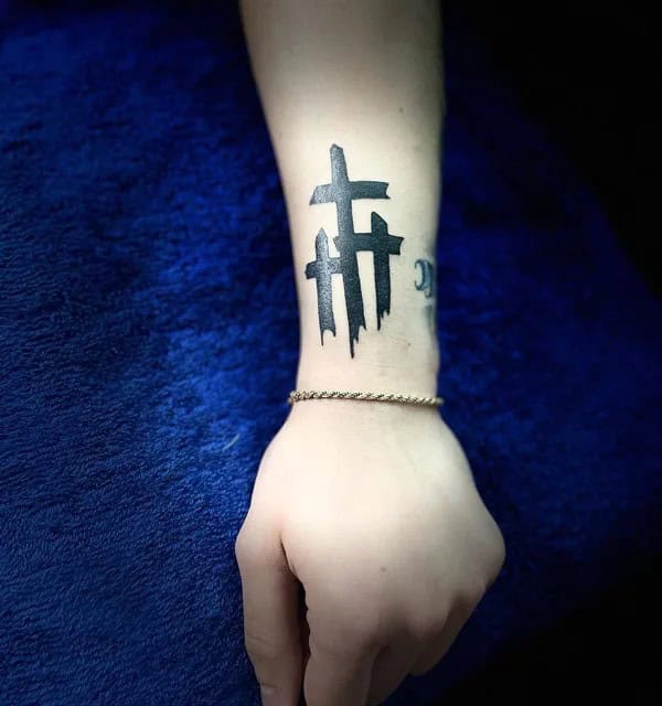 3 Cross Tattoo