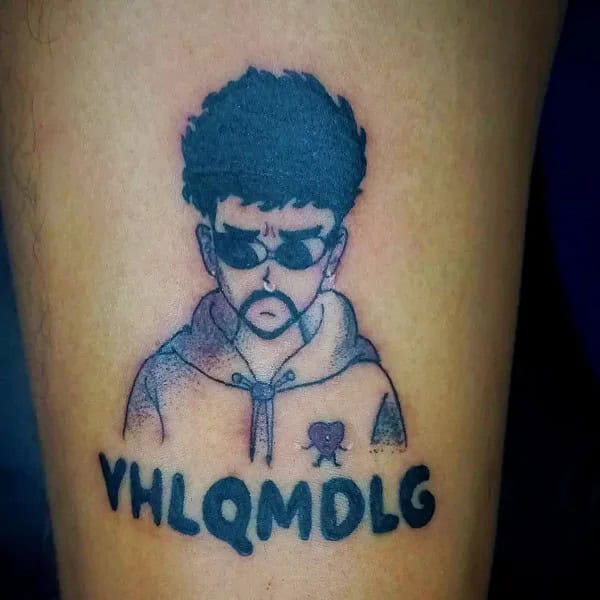 Bad Bunny “YHLQMDLG” Tattoo