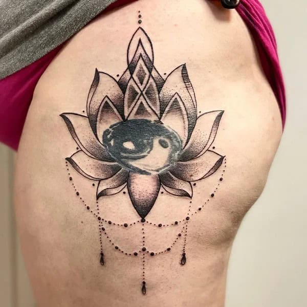 Lotus Yin Yang Tattoo