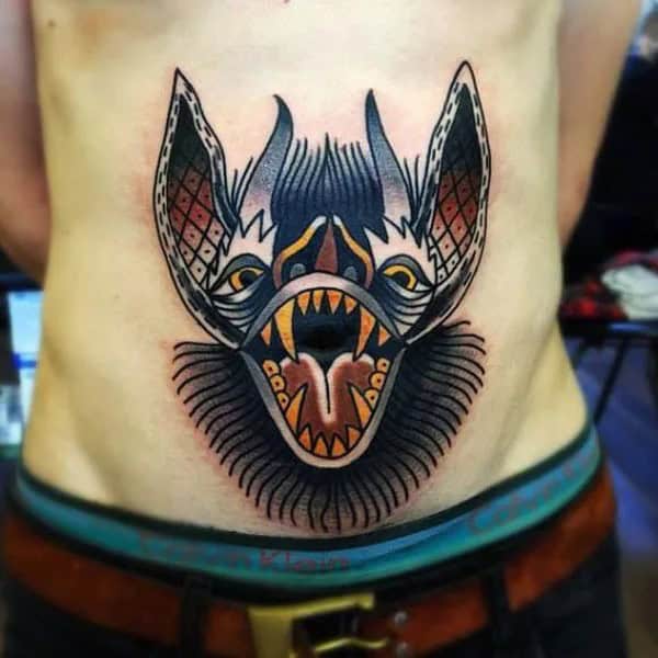 Bat Tattoo On Hand