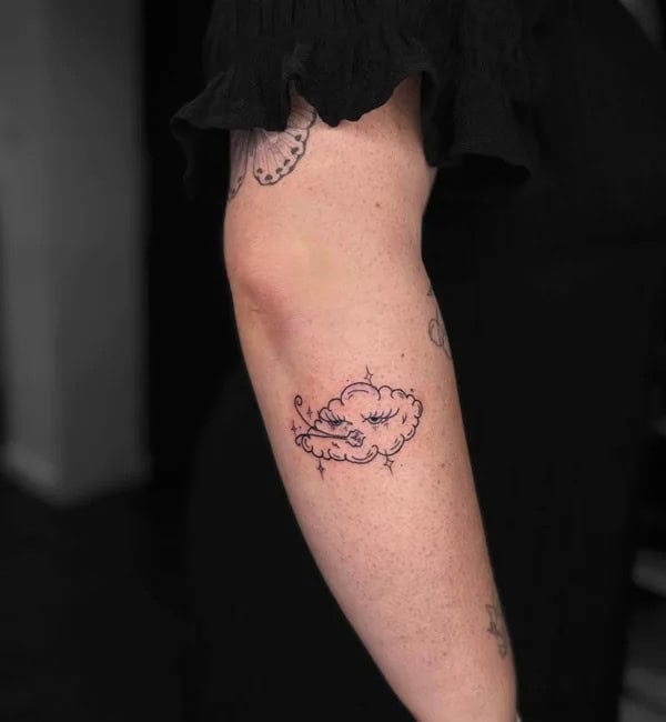 Cute Cloud Tattoo