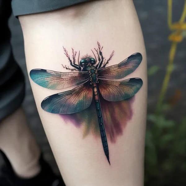 More Sublime Entries Of Dragonfly Tattoos