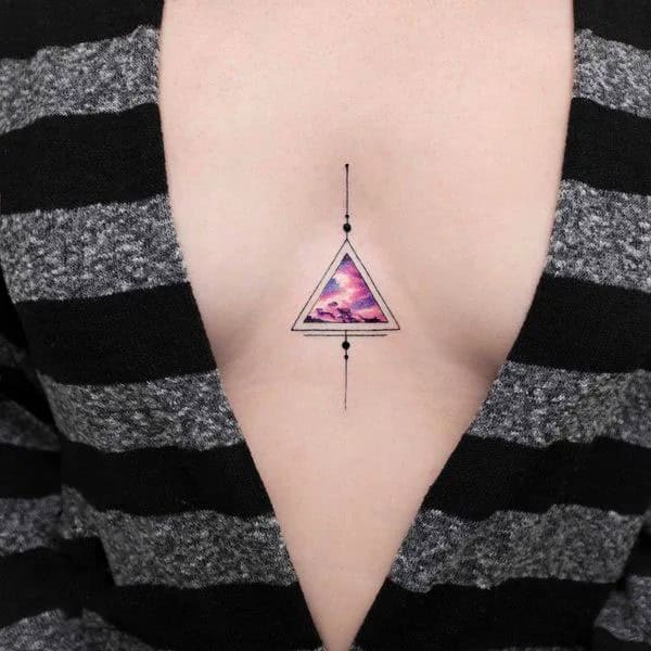 Small Sternum Tattoo