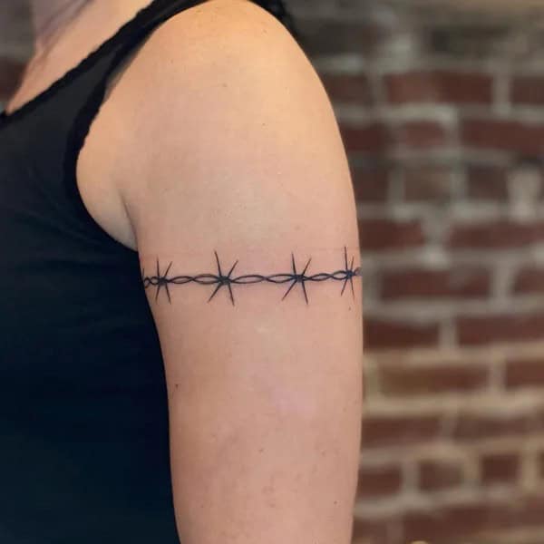 Barbed Wire Arm Tattoo