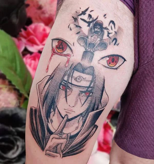 Itachi Hand Tattoo