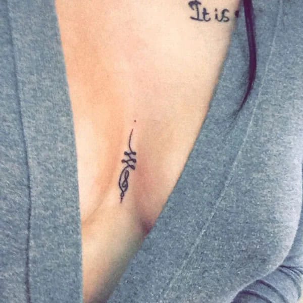 Small Sternum Tattoo