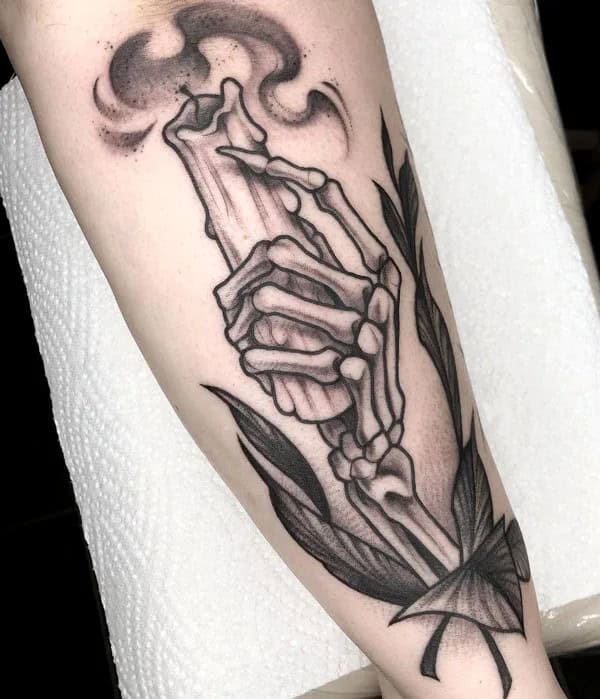 More Skeleton Hand Tattoos To Recreate At This Instant!