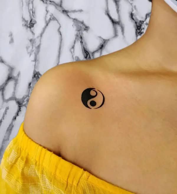 Small Yin Yang Tattoo