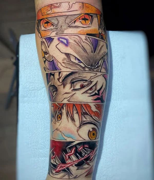 Anime Foot Tattoo