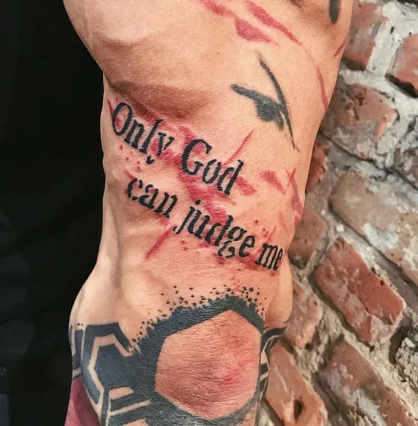 More Unique “Only God Can Judge Me” Tattoos To Take Inspiration From