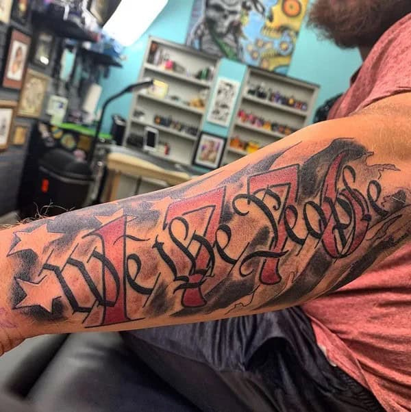 We The People 1776 Tattoo