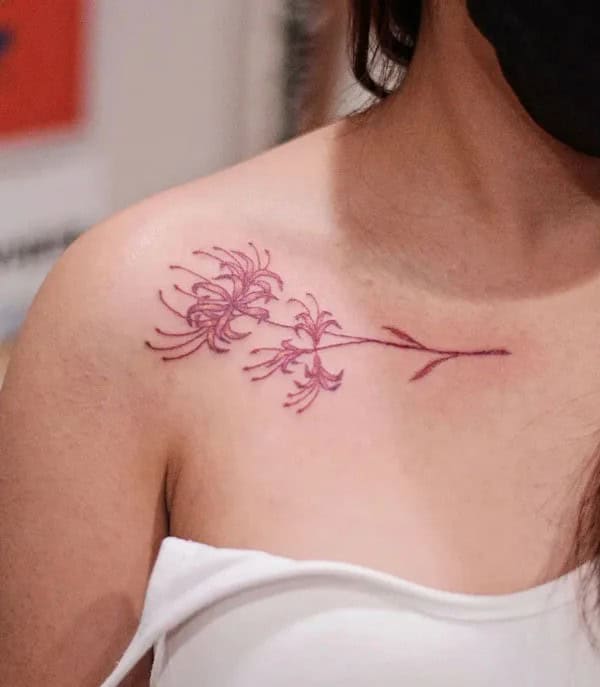 Demon Slayer Spider Lily Tattoo