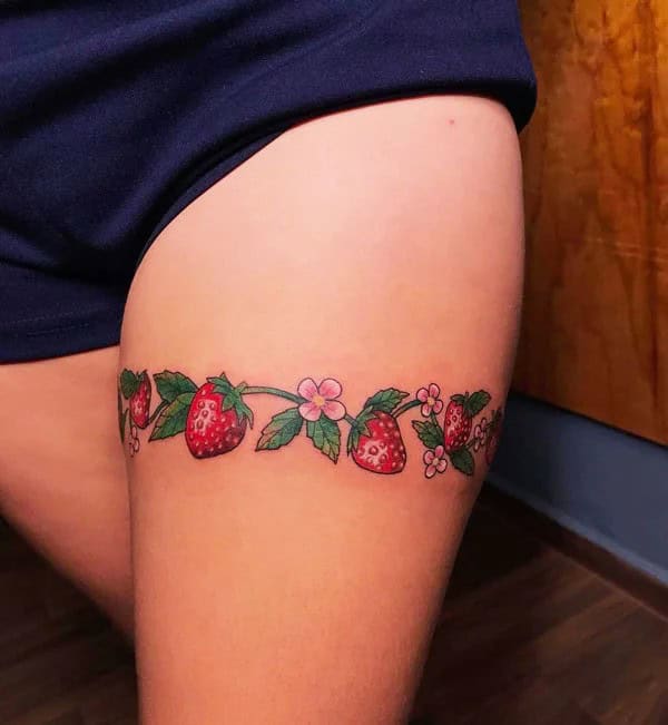 More Designs of Strawberry Tattoos To Check Out This Instant