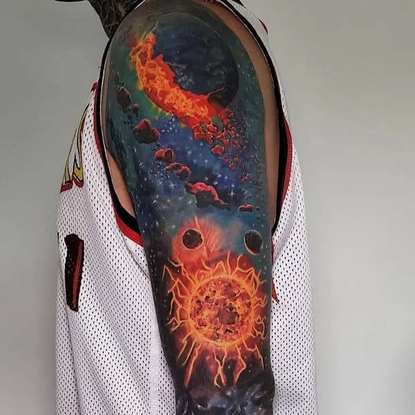 Galaxy Cover Up Tattoo