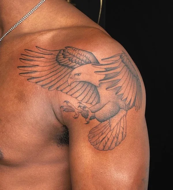 Eagle Tattoo on the Shoulder