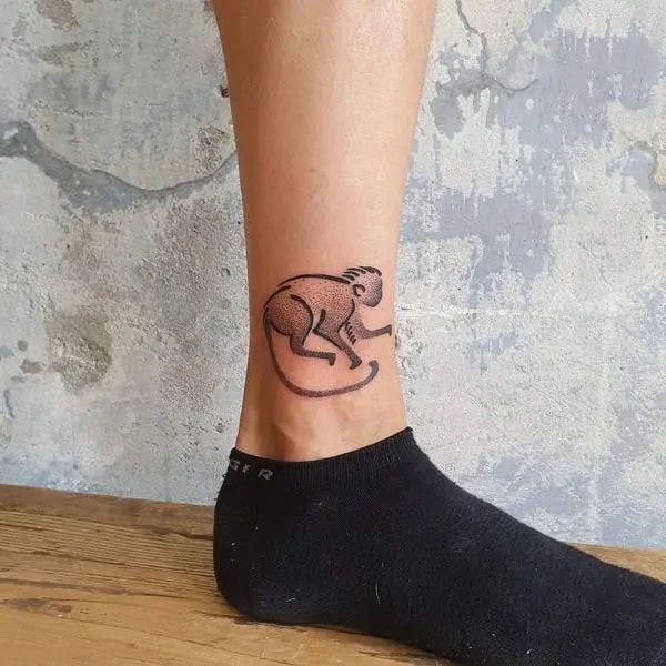 Small Monkey Tattoo