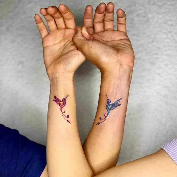 Couple Hummingbird Tattoo