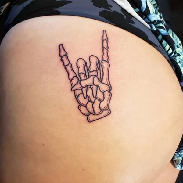 Bite Me Butt Tattoo