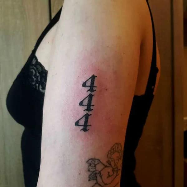 444 Tattoo On Arm