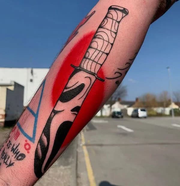 Scream Wrist Tattoo