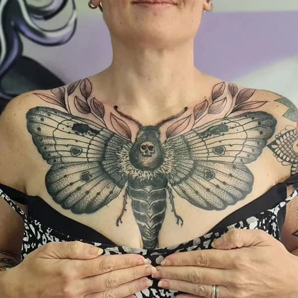 More Death Moth Tattoos That Can’t Be Ignored!