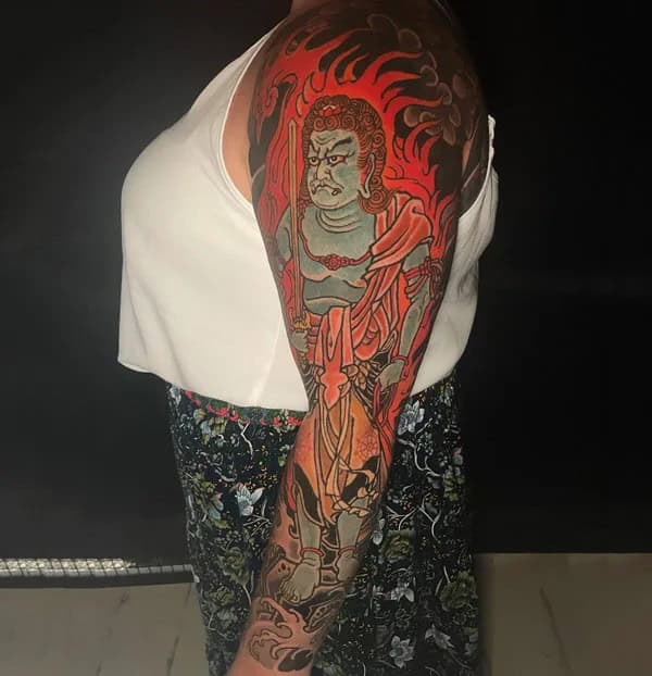 Japanese Art Sleeve Tattoo