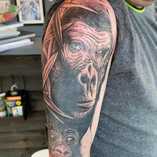 Silverback Gorilla Tattoo