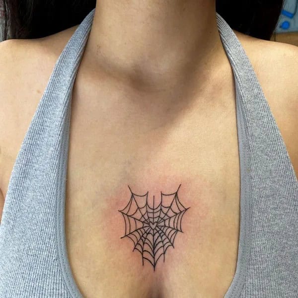 Spider Web Prison Tattoo