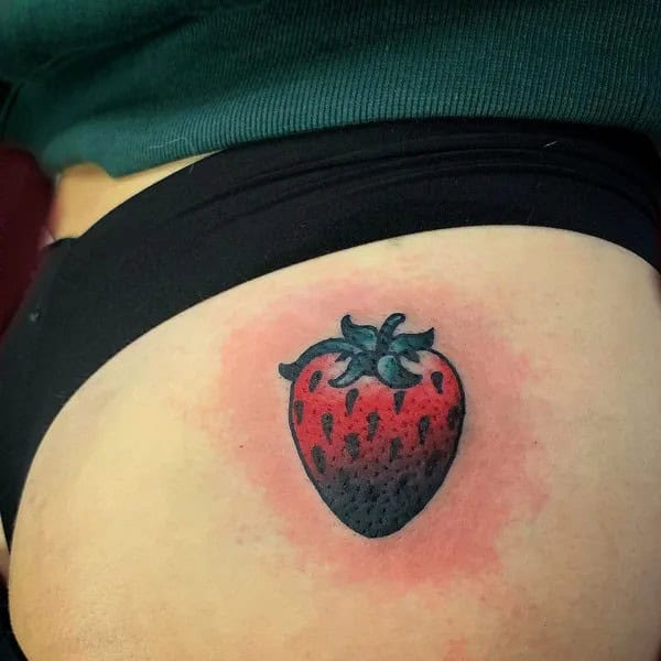 Bite Me Butt Tattoo