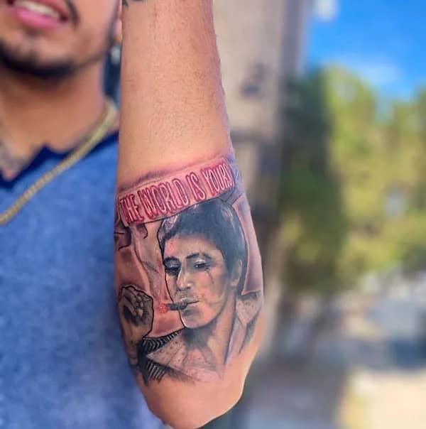 Al Pacino Scarface Tattoo