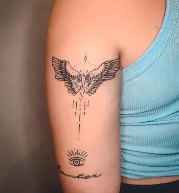 Angel Wings Tattoo On The Arm