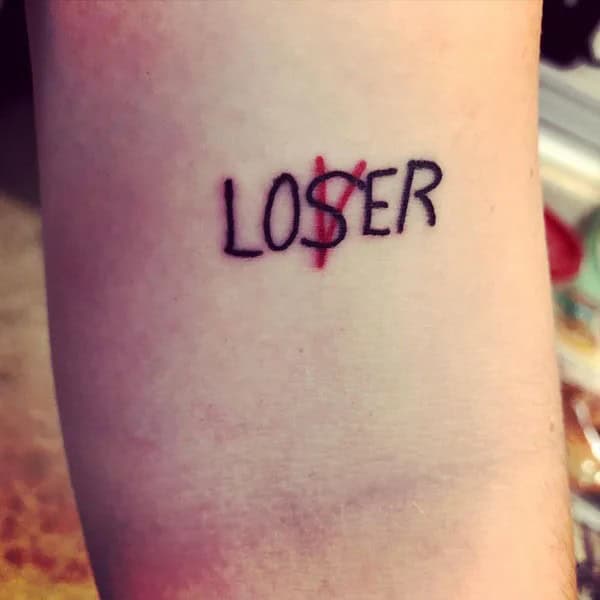 Evil Loser Lover tattoo