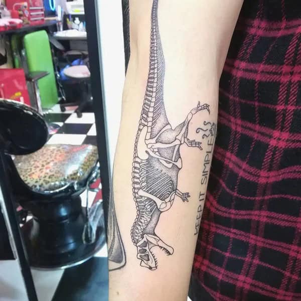 Dinosaur Skeleton Tattoo