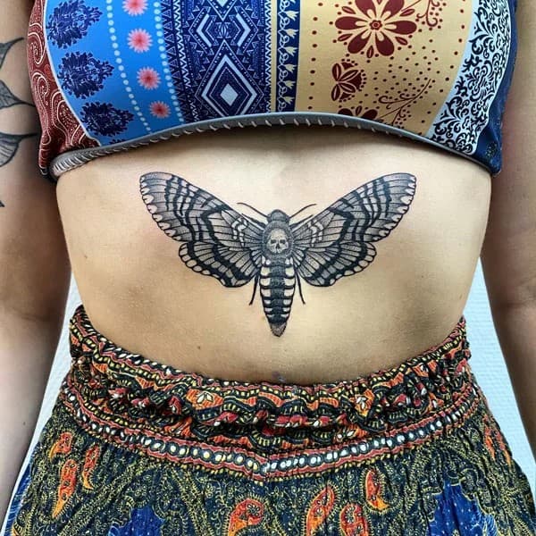 More Death Moth Tattoos That Can’t Be Ignored!