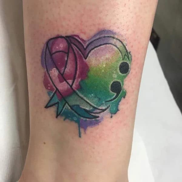 Cancer Semicolon Tattoos