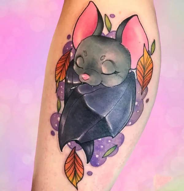 Bat Tattoo On Hand