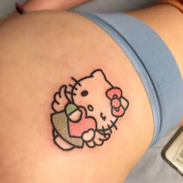 Bite Me Butt Tattoo