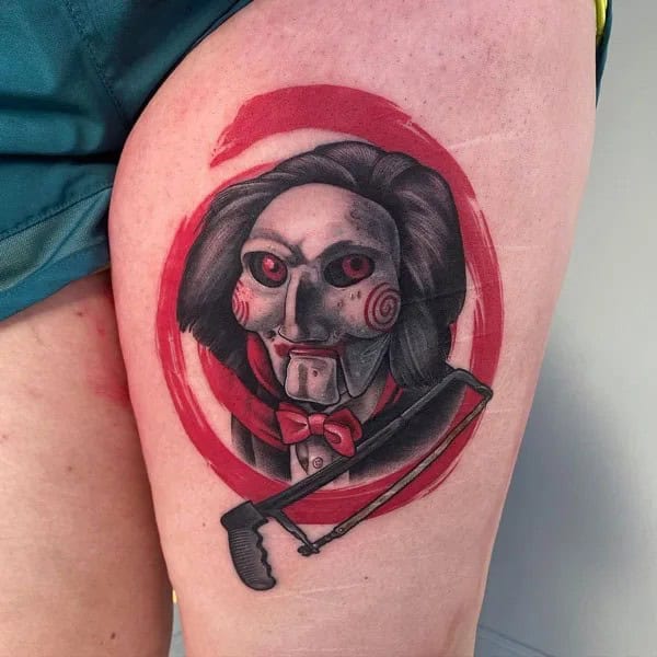 Jigsaw Horror Tattoo