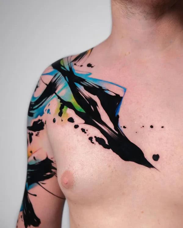 Abstract Mountain Tattoo