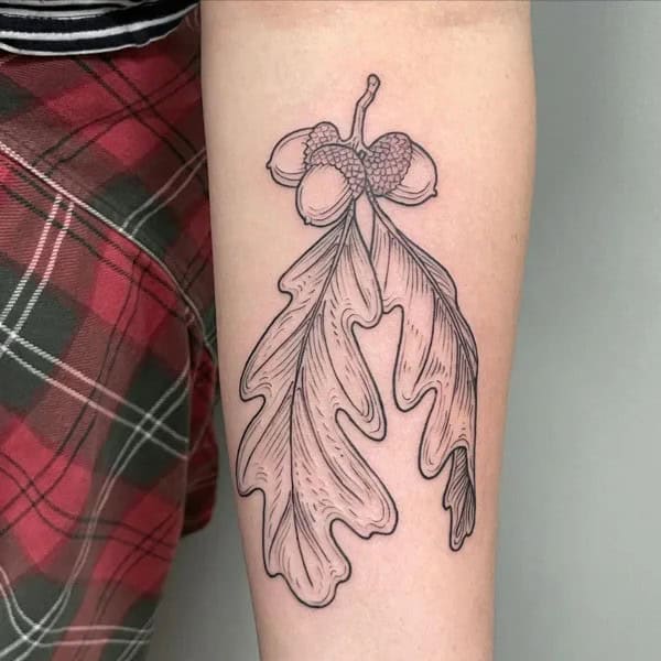 Oak Leaf Tattoo