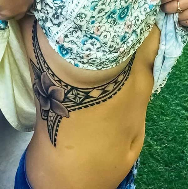 Whale Side Boob Tattoo