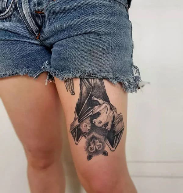 Bat Tattoo On Hand