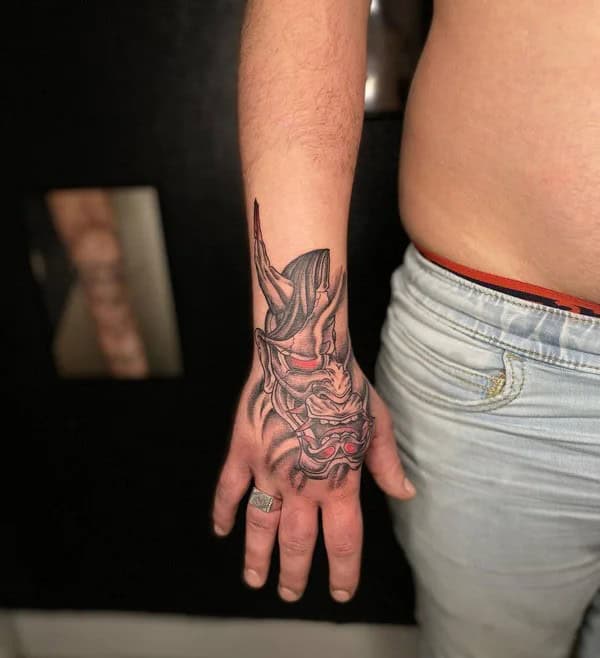 Oni Hand Tattoo