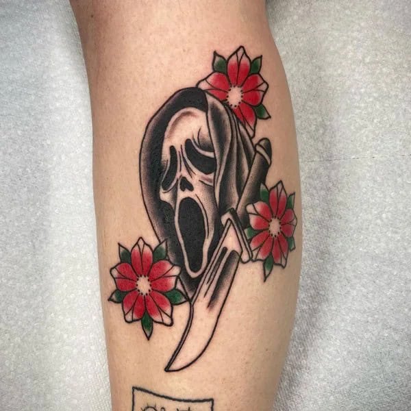 Scream Wrist Tattoo